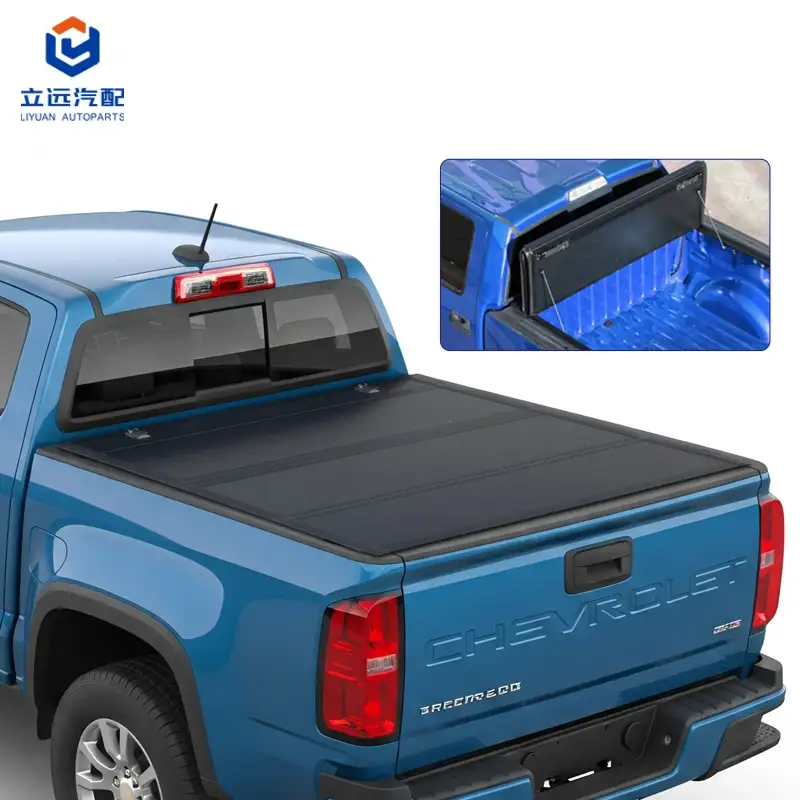 Low Profile Hard Quad-fold Tonneau Cover for Cheverolet