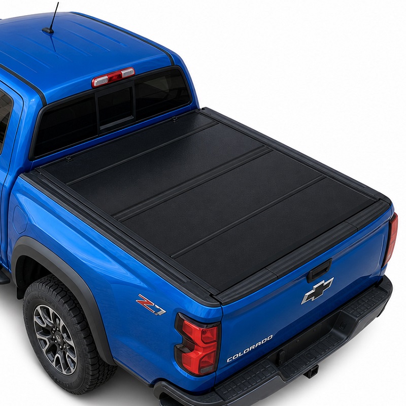 Low Profile Hard Quad-fold Tonneau Cover for Chevy Colorado