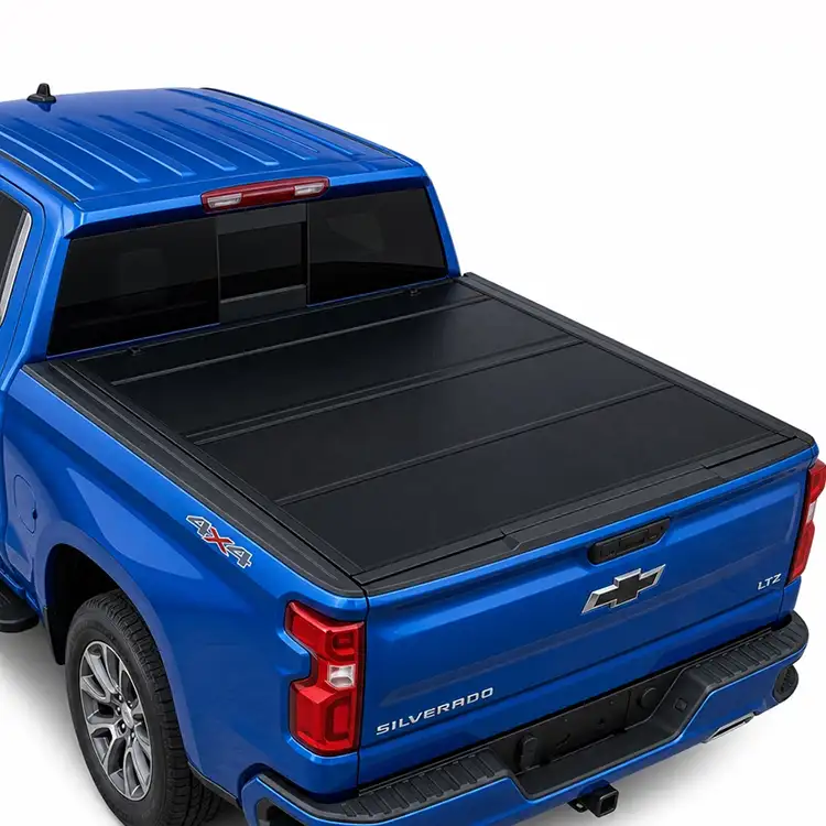 Low Profile Hard Quad-fold Tonneau Cover for Chewy Silverado