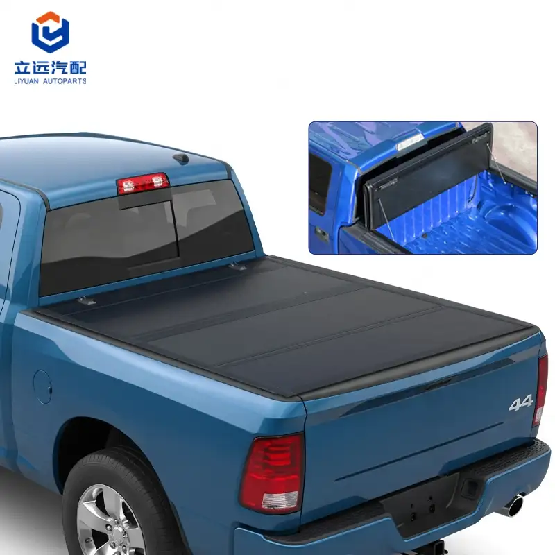 Low Profile Hard Quad-fold Tonneau Cover for Lincoln Ram